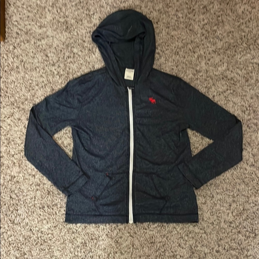 Abercrombie & Fitch Charcoal Zip-Up Hoodie